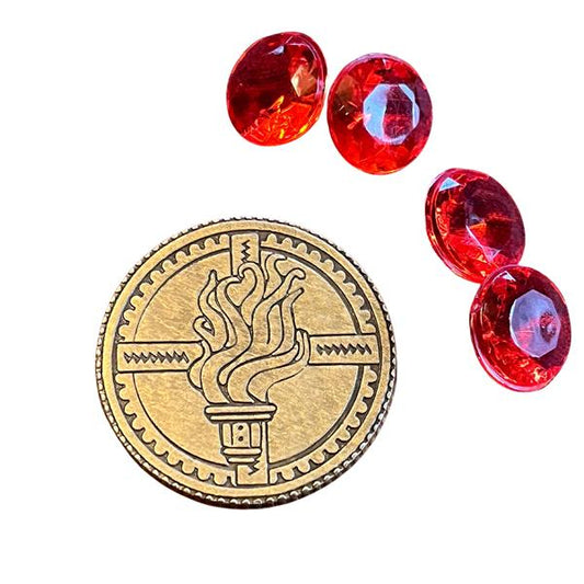 Witcher Metal Coin and Gems