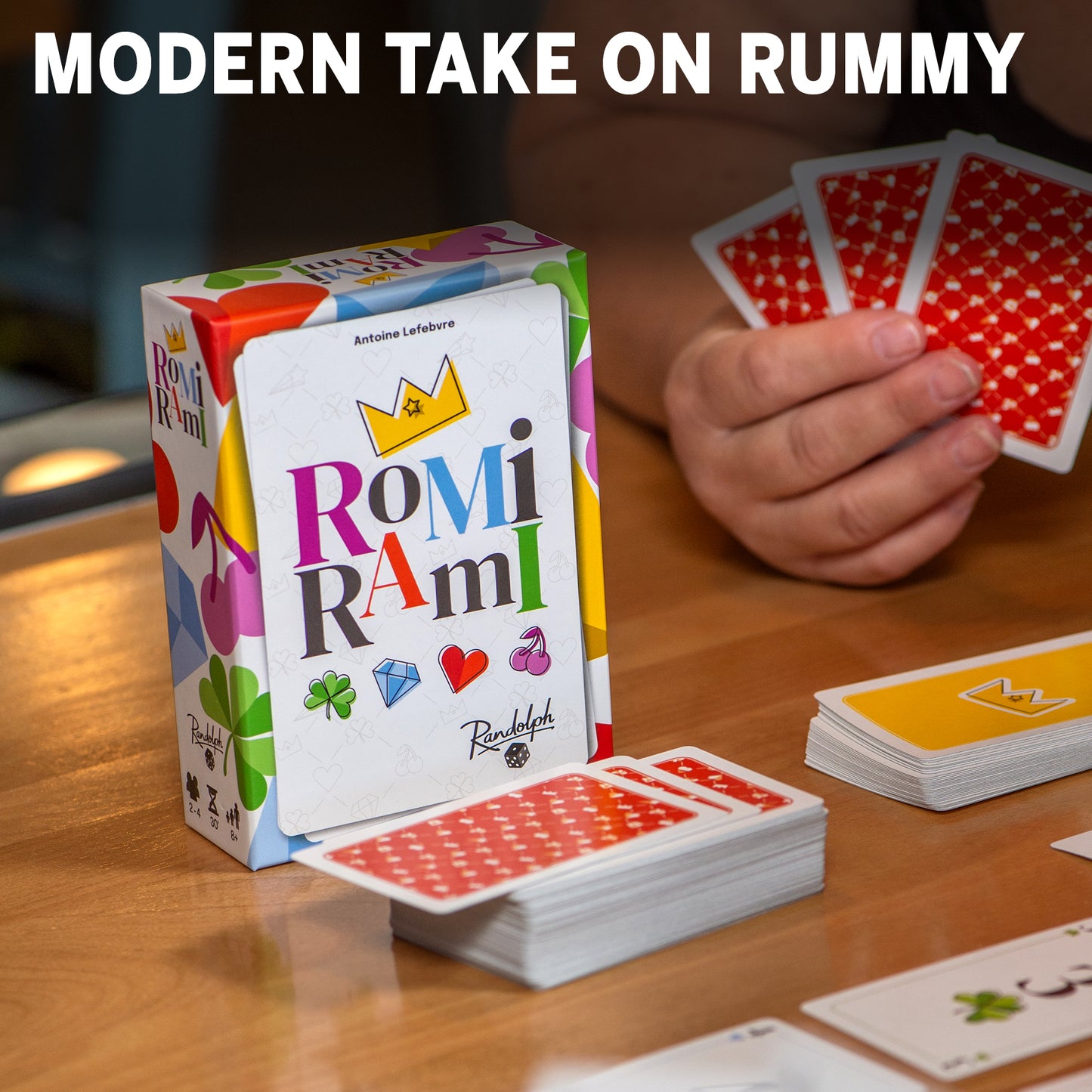 Romi Rami | Rummy Inspired Card Game | Ages 8+ | 2 to 4 Players | 30 Minutes